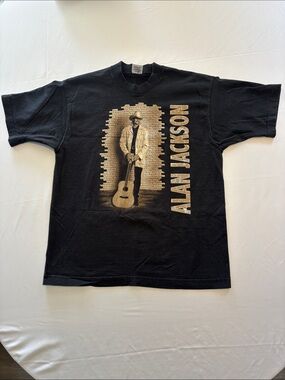 Vintage 1996 Alan Jackson T-Shirt Double Sided Country Music Tour Tee Large